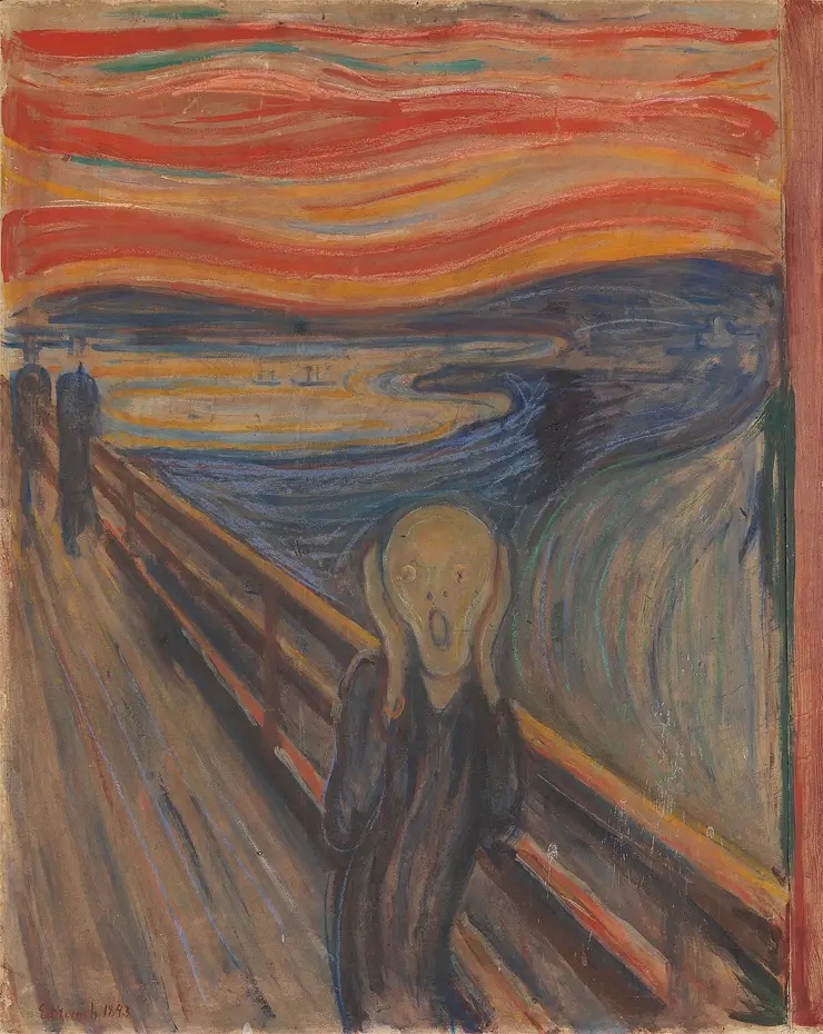 Oeuvre Le cri, par Edvard Munch