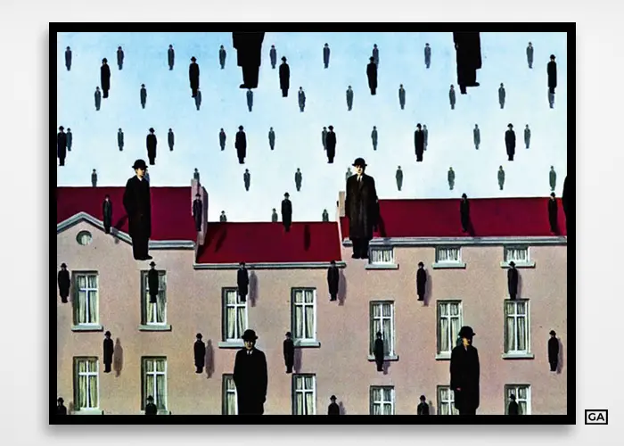 Golconda par René Magritte